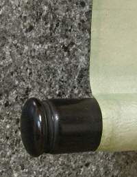 Roller End made from Ebony Wood