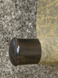Roller End made of Ebony Wood