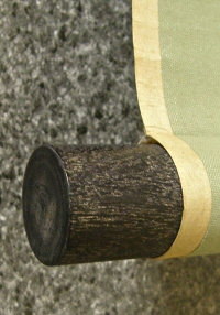 Roller End made of Ebony Wood