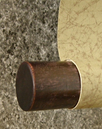 Roller End made of Ebony Wood