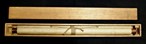 Wooden Scroll Box