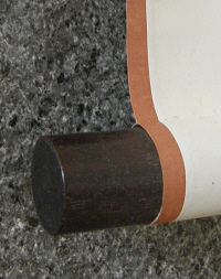 Roller End made of Ebony Wood