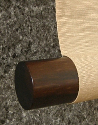 Roller End made of Ebony Wood