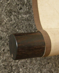 Roller End made of Ebony Wood