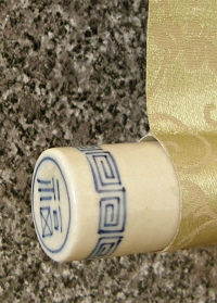 Roller End made of Japanese Pottery