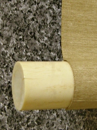Roller End made from Ivory or Antler