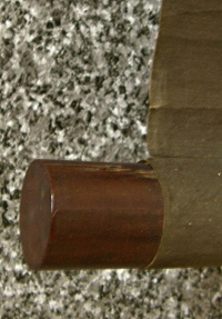 Roller End made of Ebony Wood (Shitan)
