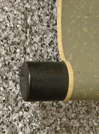 Roller End made of Kokutan Ebony Wood