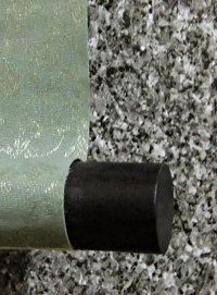 Kakemono End made of Kokutan Ebony Wood