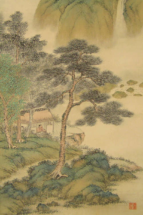 Matsu Trees and Mountains