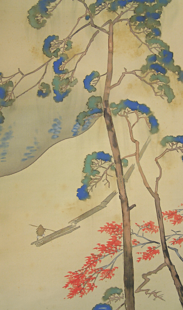 Rafts going down the river