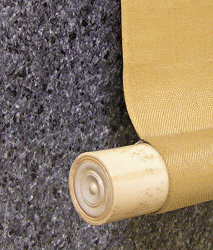 Roller end made of deer horn