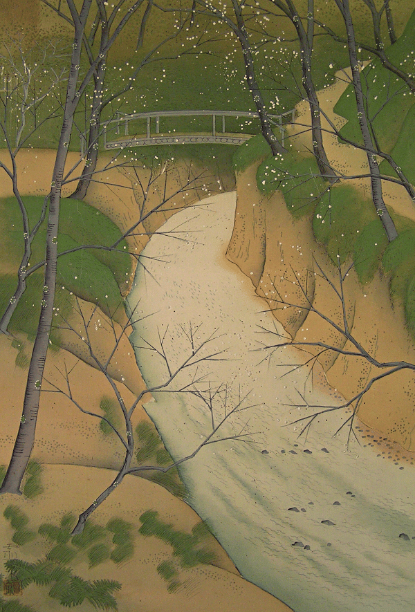 Japanese Apricot Tree and River