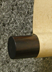 Roller End made from Ebony Wood
