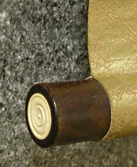 Roller End made of Wood (Ivory Cap)