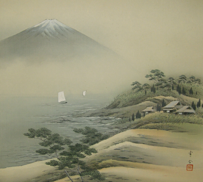 Japanese Antique Landscape View Picture
