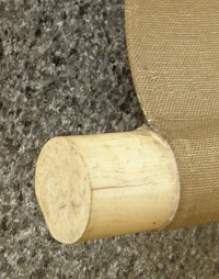 Roller End made from Antler
