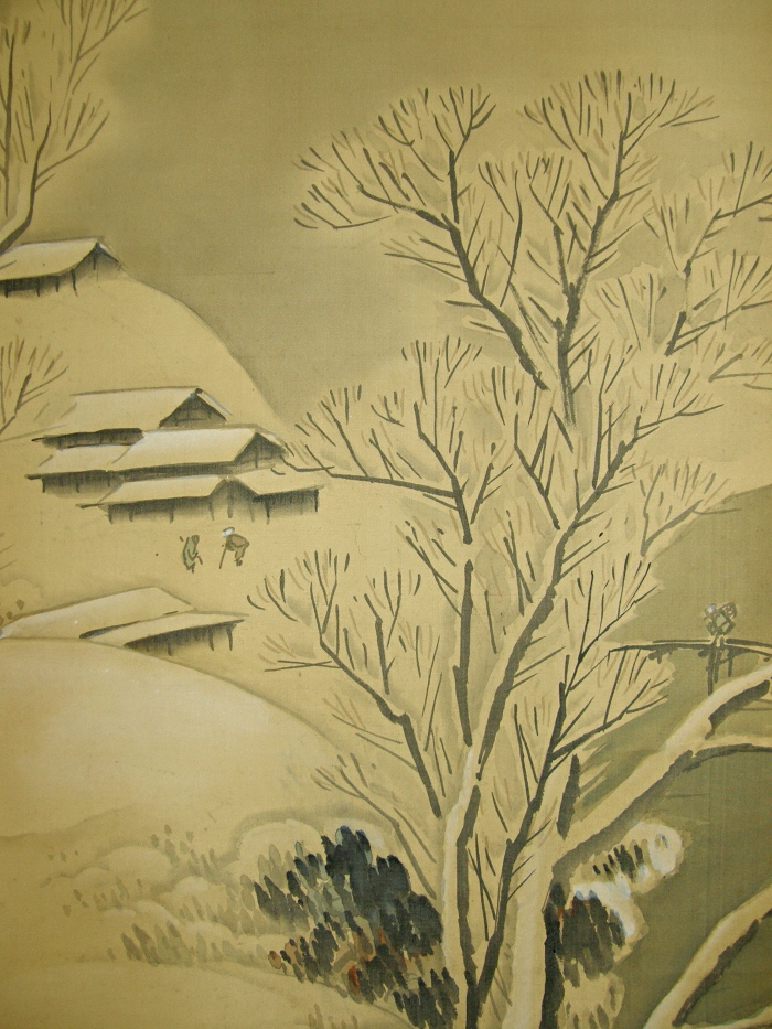 Winter View in a Farming Village