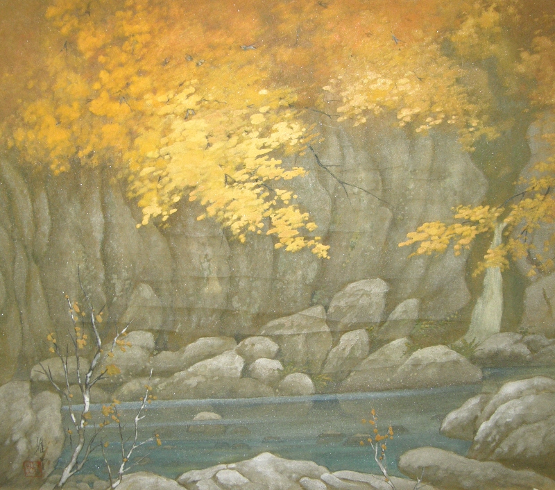 River, Fall Leaves