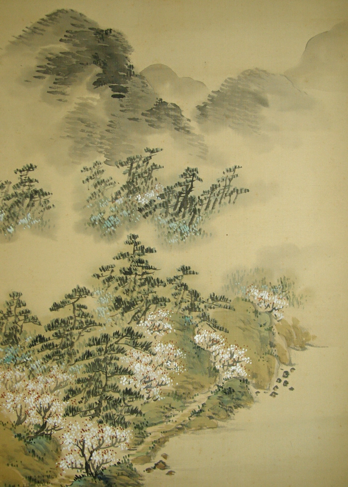 SS-10135 [ Rafts & Mountain Stream in a Mist ] Japanese Style Abstract ...