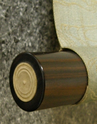 Roller End made of Ebony Wood (Ivory Cap)