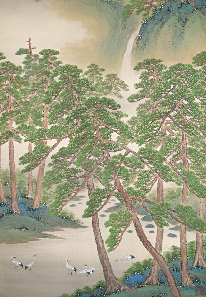 Tsuru Birds, Matsu Tree