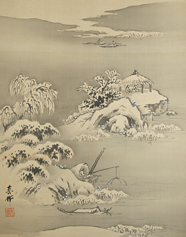 River, Huts, Fisherman, Boats