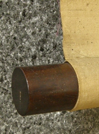 Roller End made of Ebony Wood