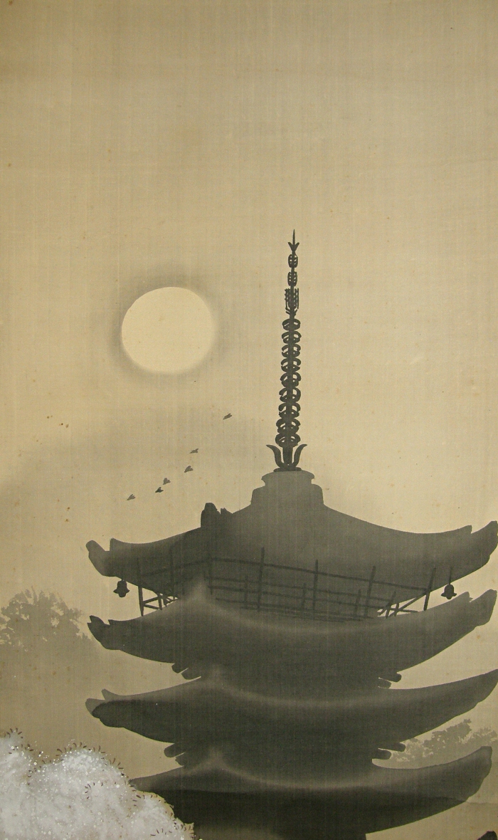 Five-story Pagoda, Flying Birds under the Moon