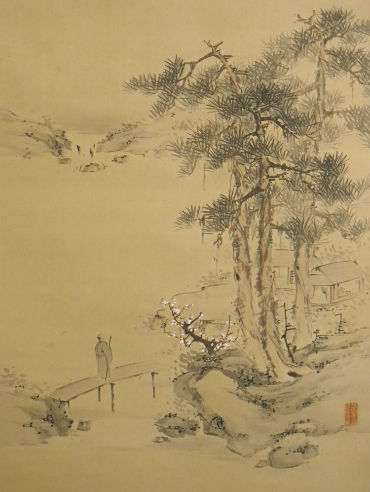 Hermit, River, Ume & Matsu Trees