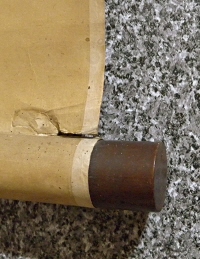 Roller Shaft made of Shitan Ebony Wood