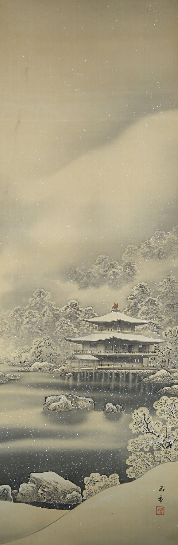 Snowy Kinkaku-Ji Temple