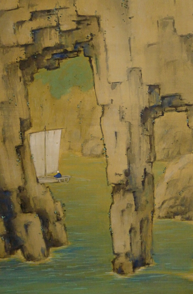 Fisherman on Sailing Boat