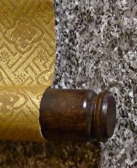 Jikusaki Roller End made of Shitan Ebony Wood