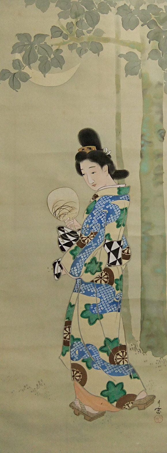 Japanese Kimono Girl in the Edo Period