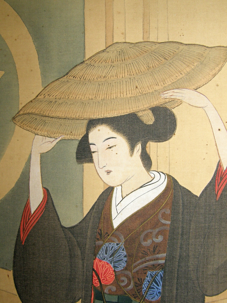 Takao Dayuu, Top Rank Yujo Prostitute with Straw Hat