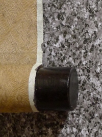 Kakemono End made of Kokutan black Ebony Wood