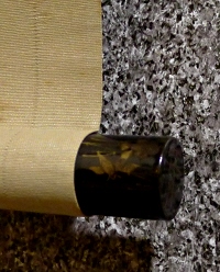 Lacquered Jikusaki Roller End