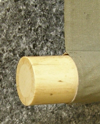 Roller End made from Antler