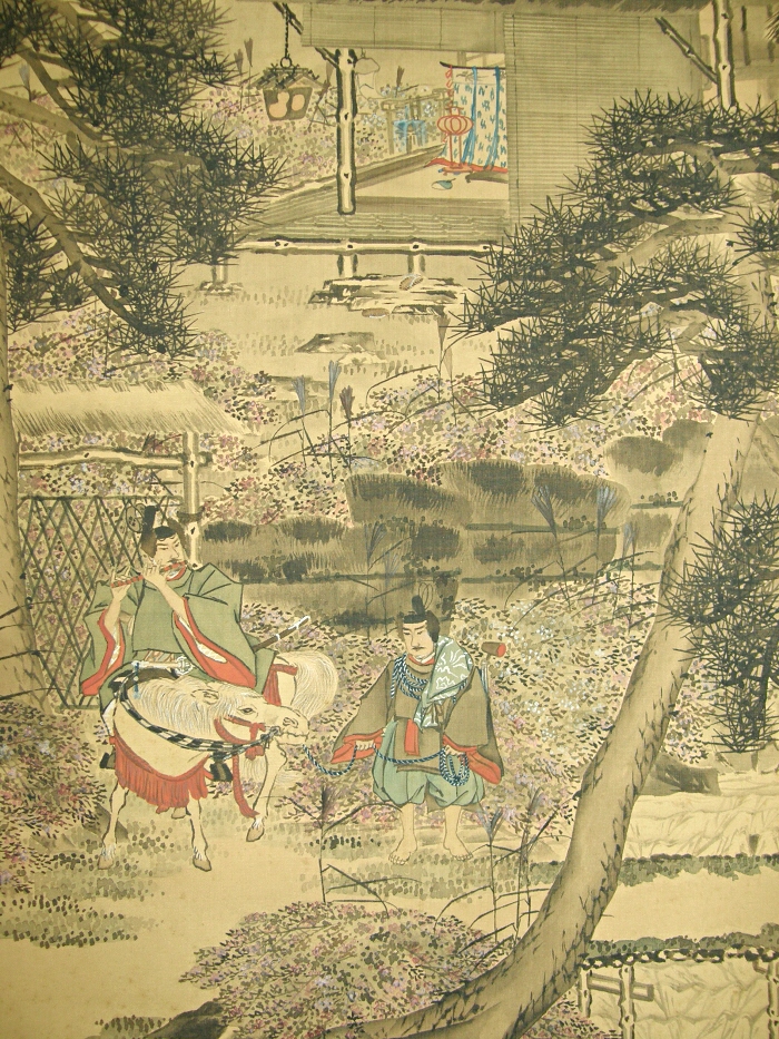 Samurai Warrior on White Horse