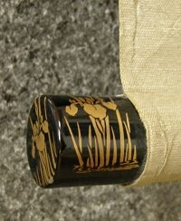 Roller end made from Wood (Lacquered)