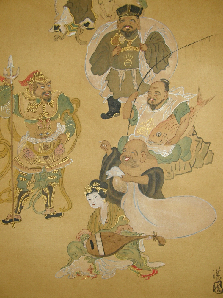 Ebisu, Bishamonten, Hotei Gods & Benzaiten Goddess