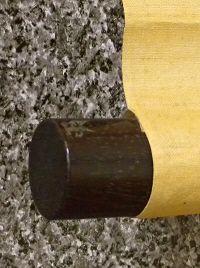 Roller End made of Shitan Ebony Wood