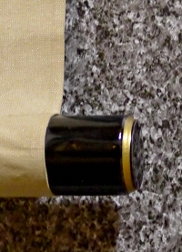 Lacquered Jikusaki Roller End made of Wood