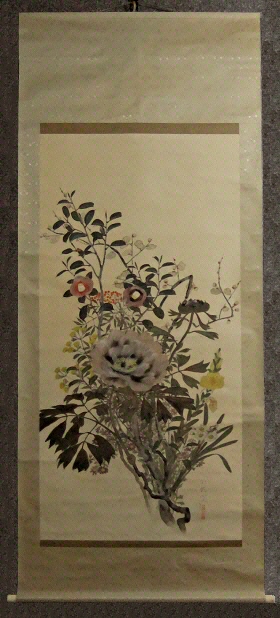 [ Competition among Flowers ] Super Large Scroll