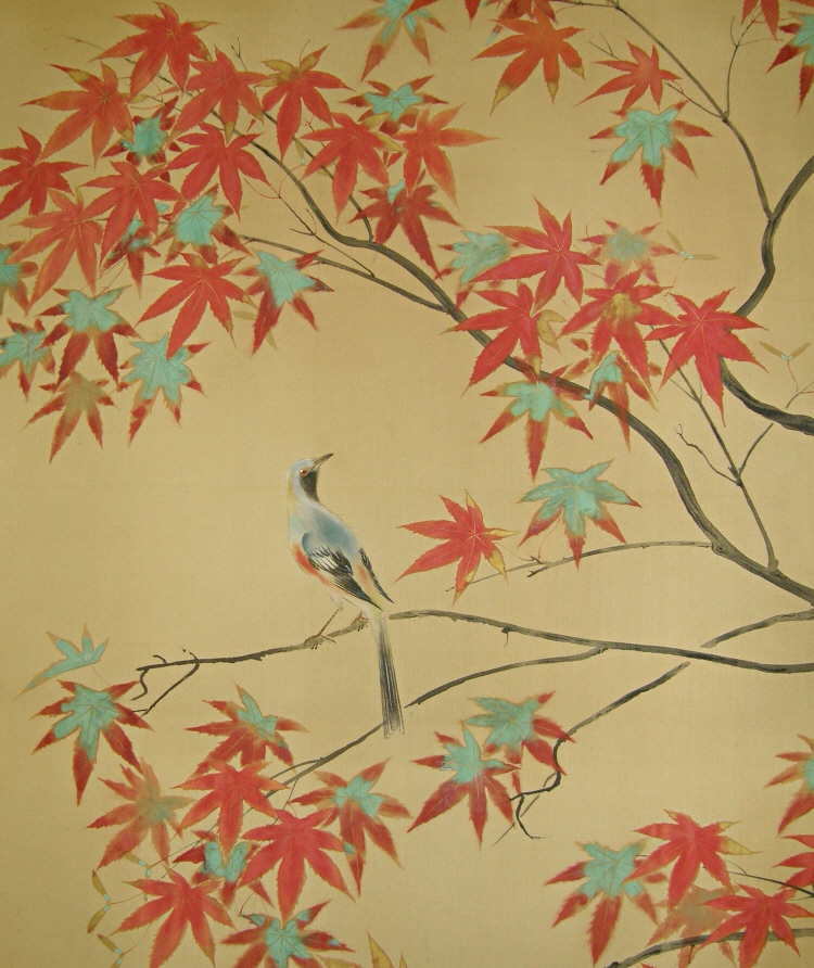 Bird on Red Maple