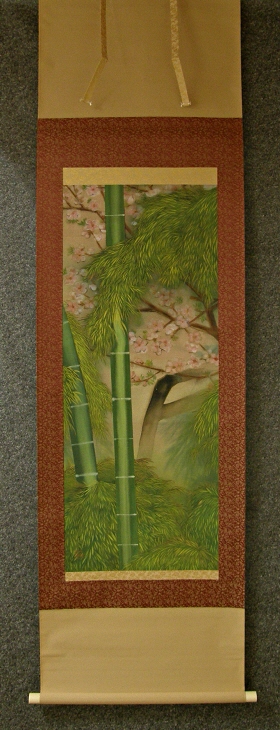[ Sakura Flowers and Bamboo ]