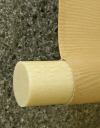Roller End made from Plastic (Ivory like)