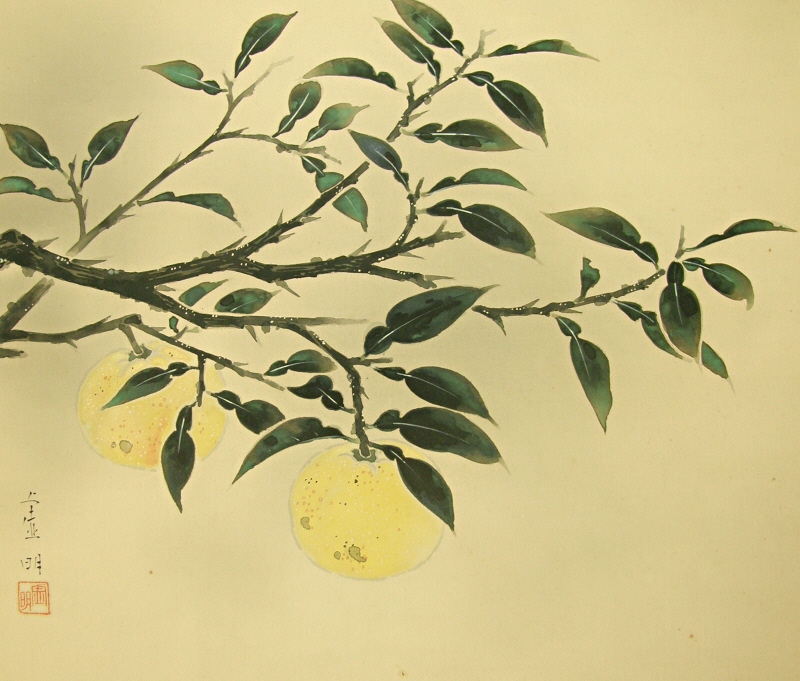 Yuzu Nuts and Leaves