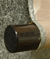 Roller End made of Ebony Wood